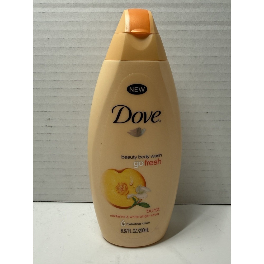 New Dove GO FRESH Nectarine & White Ginger Body Wash 6.67oz Discontinued